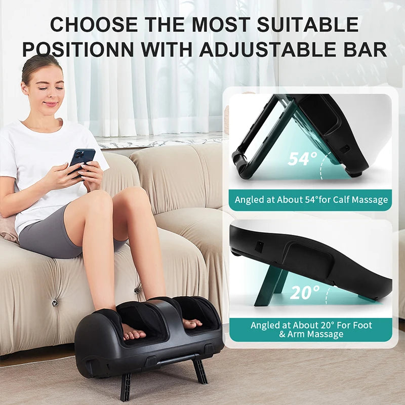 Nekteck Shiatsu Foot And Calf Massager With Heat Therapy
