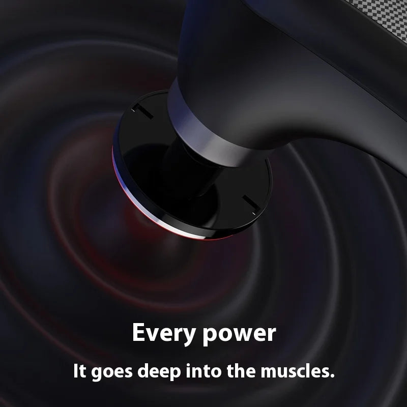 XFOX Fascia Gun Massage With Hot Cold Heads And Angles