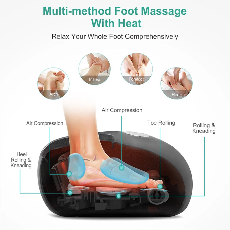 Medcursor Smart Foot Massager With Shiatsu Heating Rollers