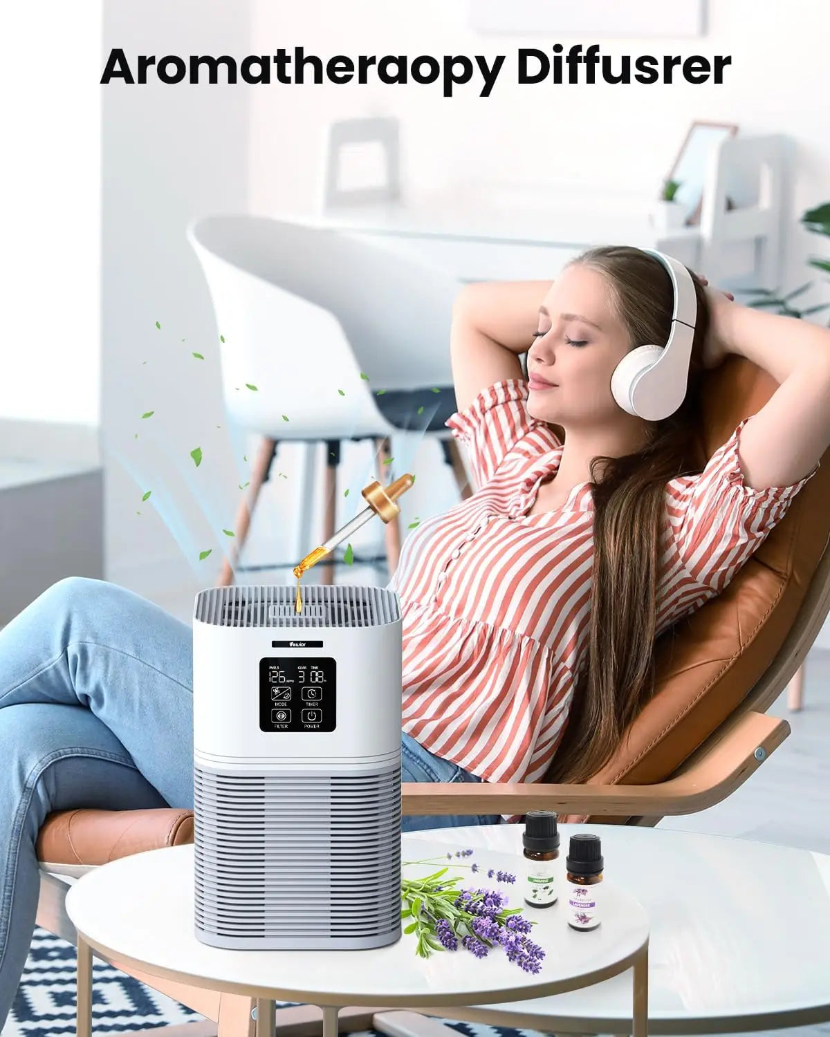 KinseiBeauty Air Purifier With Aromatherapy And Auto Mode