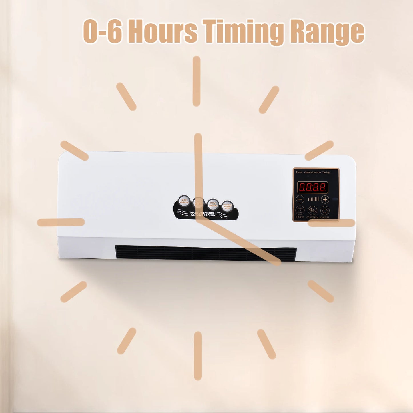 Two In One Air Conditioner Heater Fan Combo With Remote
