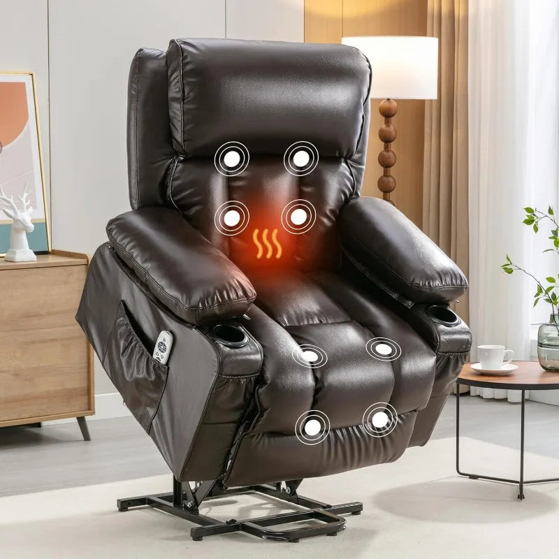 Sunnyside Power Lift Recliner Chair With Massage And Heat