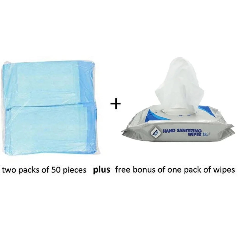 Disposable Waterproof Changing Pads Multi Use Underpads 23x36 Inch Absorbent Bed Protectors Babies Adults Incontinence Care