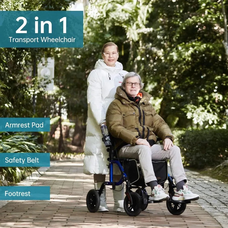 Empowering All-Terrain Rollator Walker with Non-Pneumatic Wheels