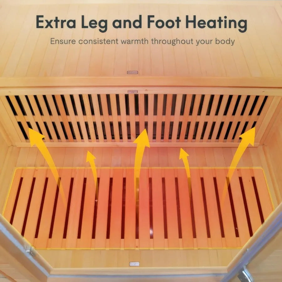 Luxurious Infrared Sauna Room for Two with Bluetooth Control