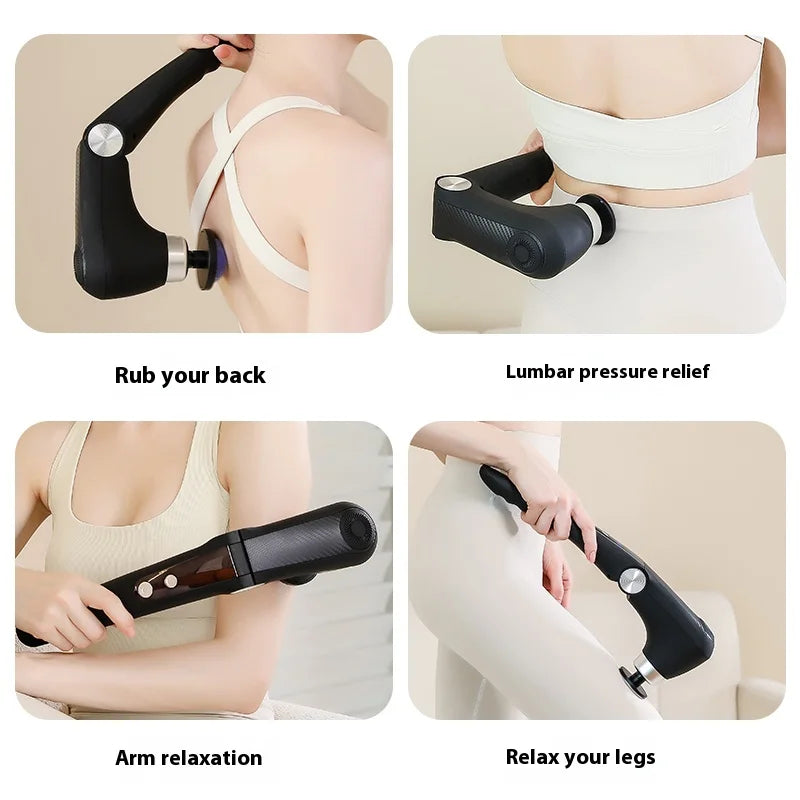 XFOX Fascia Gun Massage With Hot Cold Heads And Angles