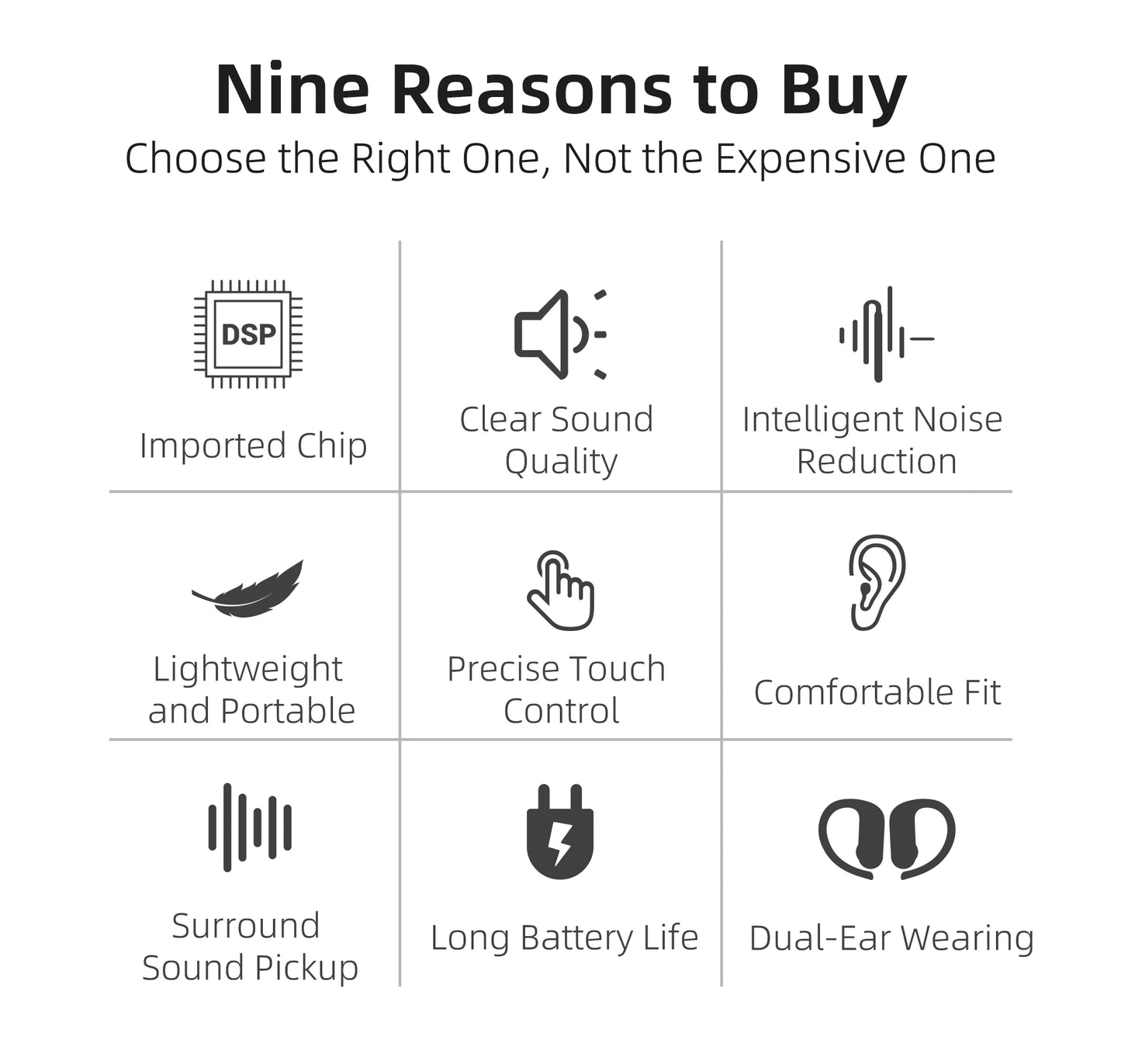 A21 Wireless BTE Hearing Aids Rechargeable For Deaf