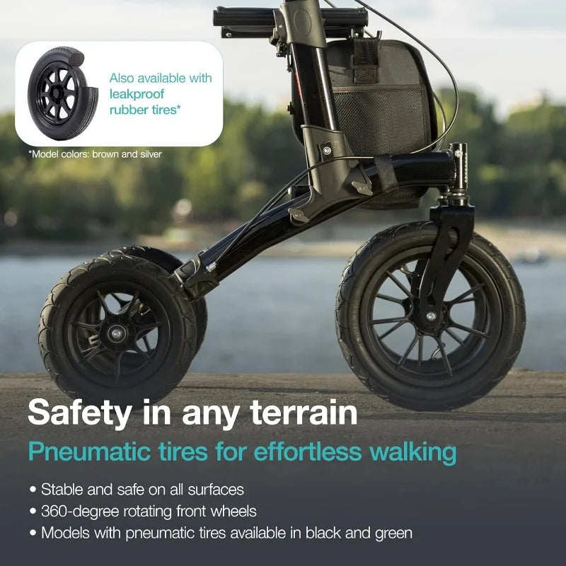 Empowering All Terrain Walker with 12 Inch Tires for Comfort
