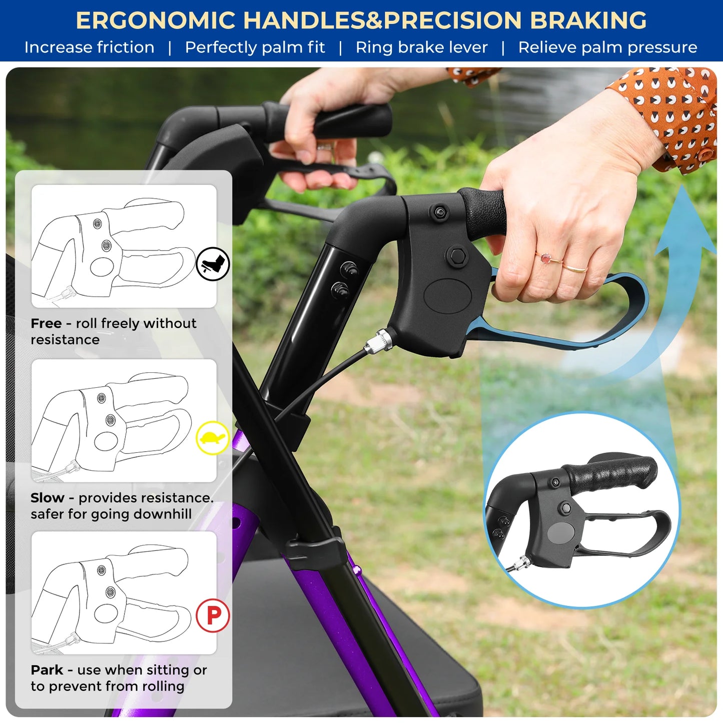 Origin Lightweight 2 In 1 Rolling Walker Wheelchair Combo