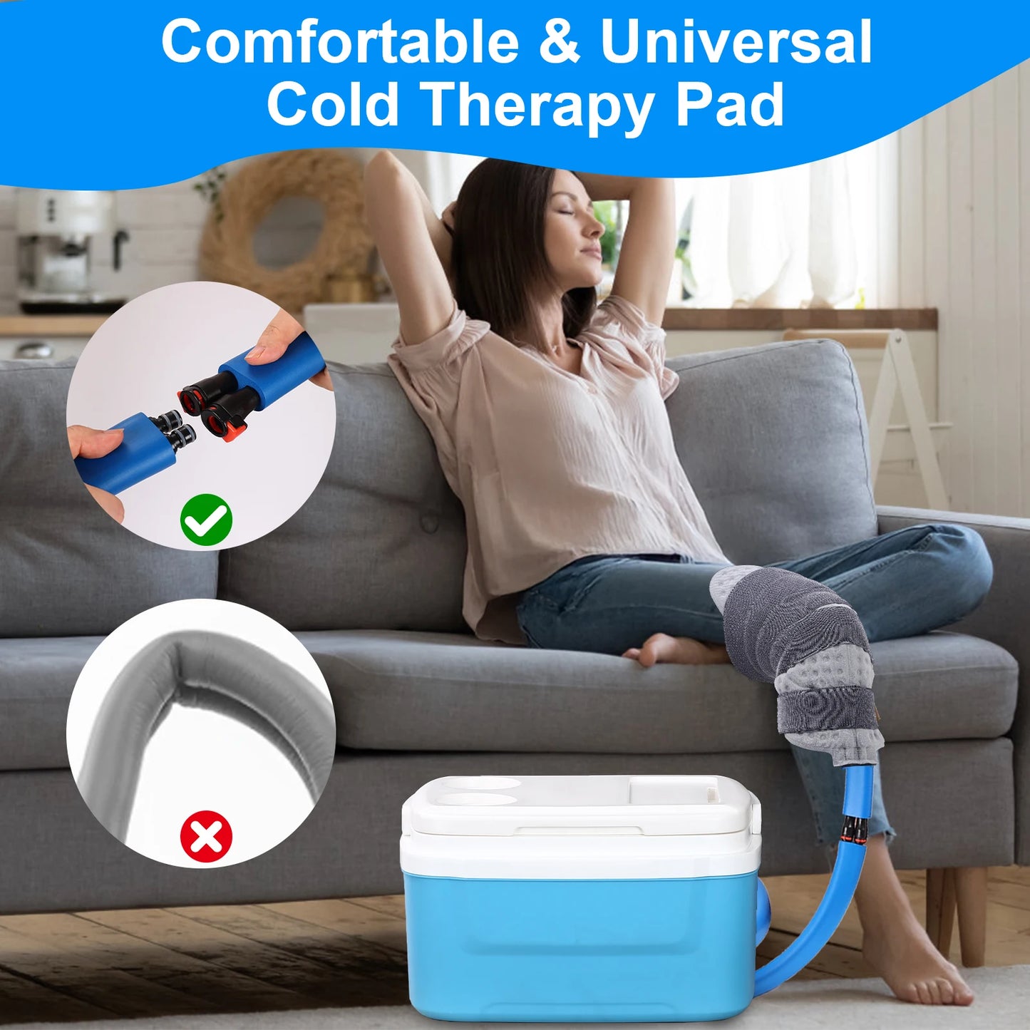 GHORTHOUDE Knee Cold Therapy Machine Cryotherapy System