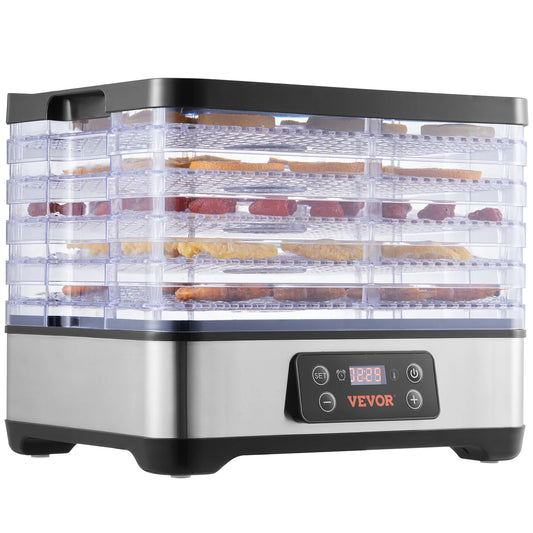 Vevor Electric Food Dehydrator With Digital Timer And Temp