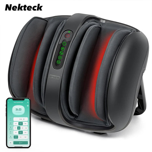Nekteck Shiatsu Foot And Calf Massager With Heat Therapy