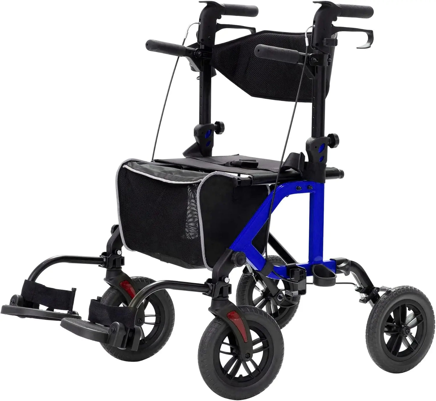 Empowering All-Terrain Rollator Walker with Non-Pneumatic Wheels