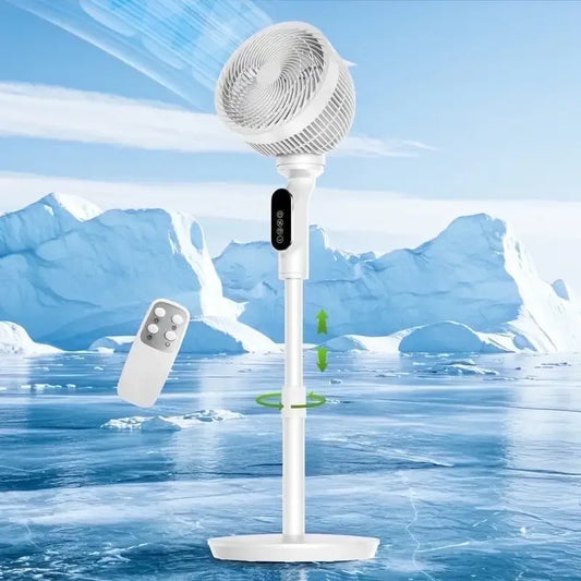 Electric Pedestal Fan 6 Speed Quiet Oscillating Remote