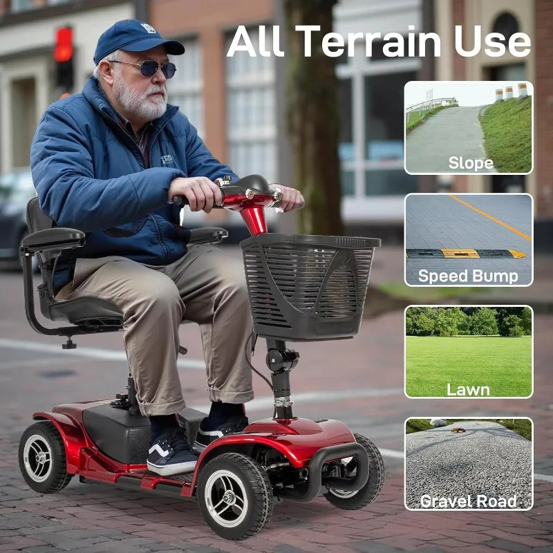 Hign Concerned Compact Heavy Duty Mobility Scooter Basket