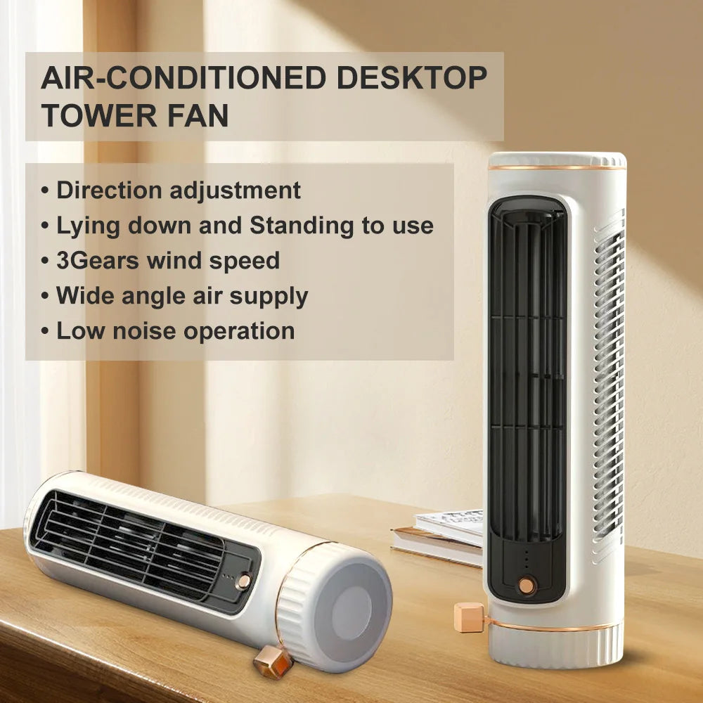Electric E2 Mini Intelligent Tower Fan Quiet 3 Speed USB