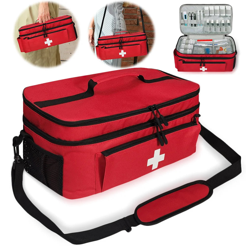 Hign Concerned Travel Medicine Bag With Lockable Zippers