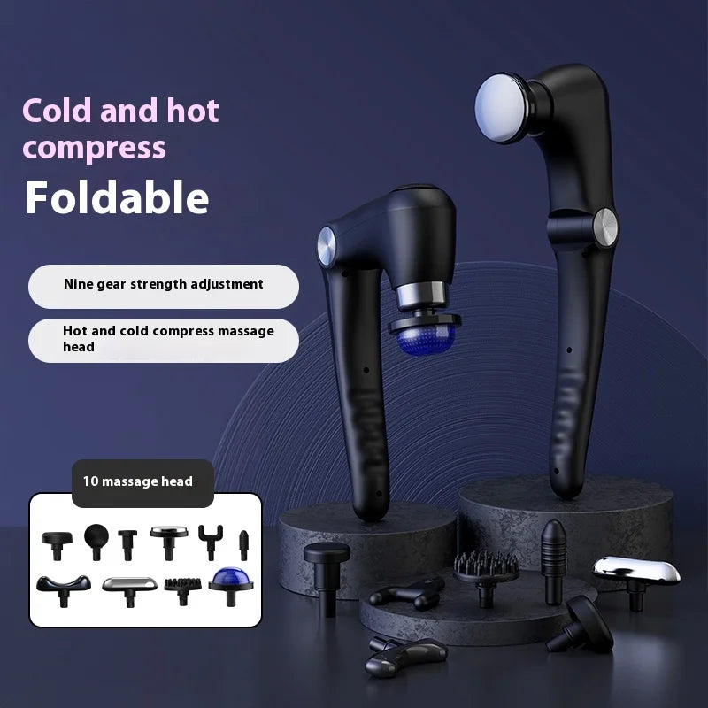 XFOX Fascia Gun Massage With Hot Cold Heads And Angles