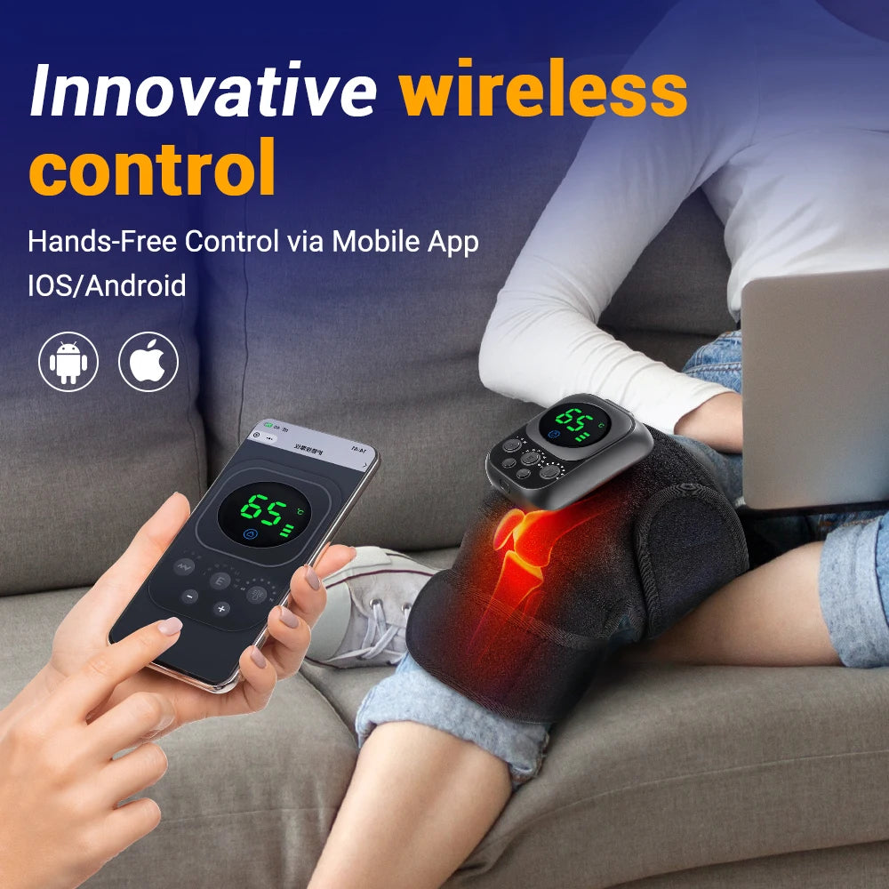 Hailicare 3 In 1 Heated Vibration Knee Shoulder Massager