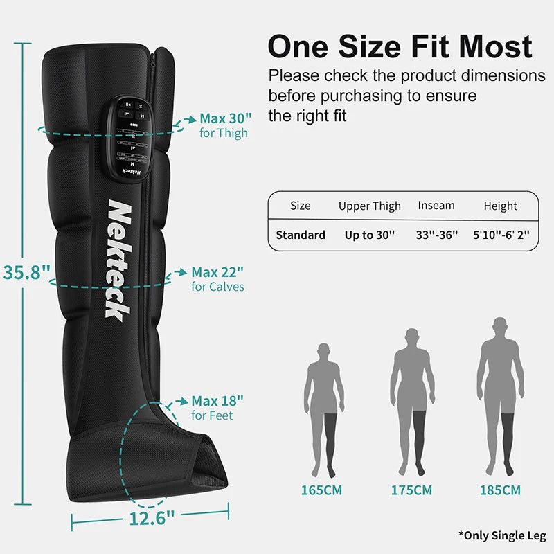 Nekteck Air Compression Leg Massager Boots For Calf