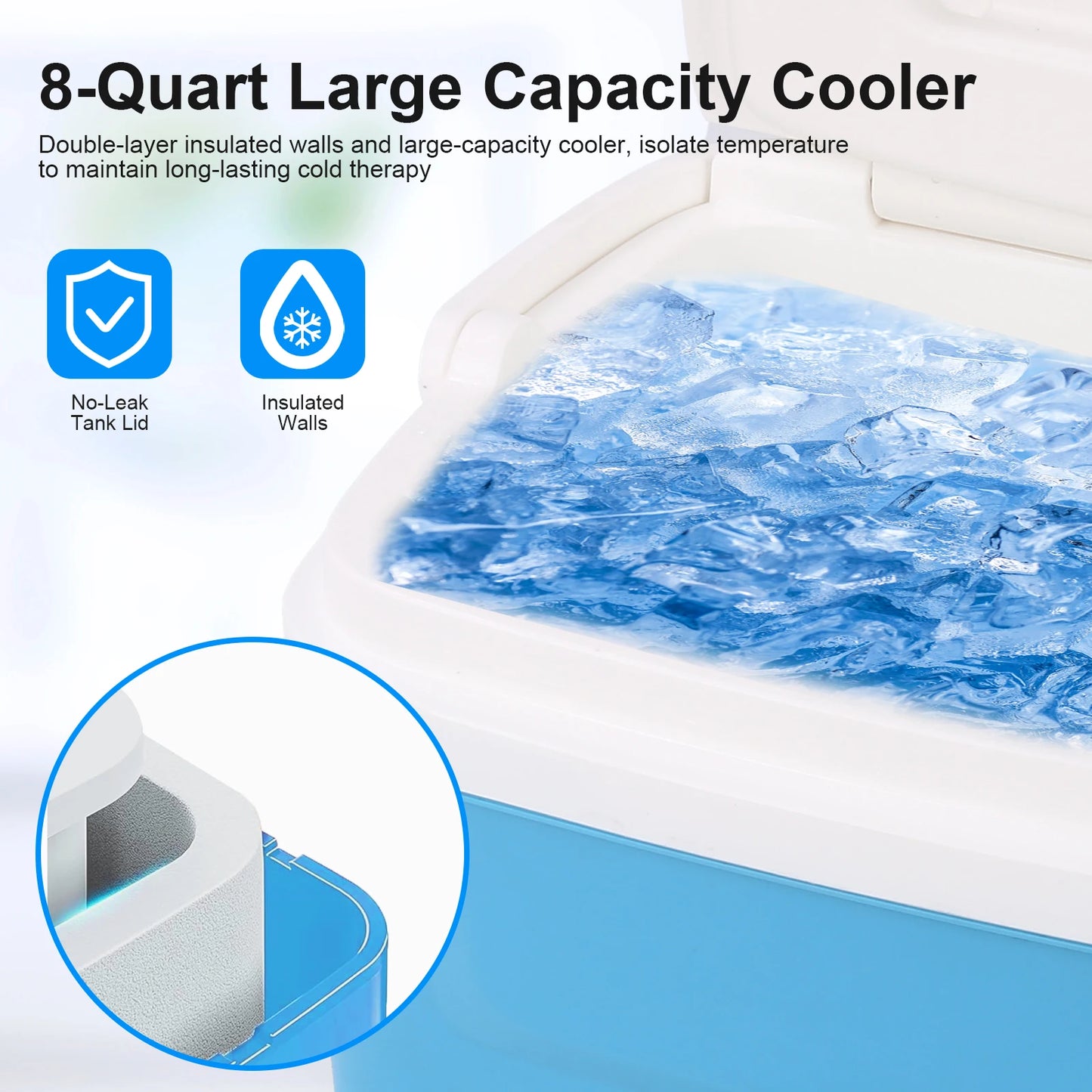 GHORTHOUDE Knee Cold Therapy Machine Cryotherapy System