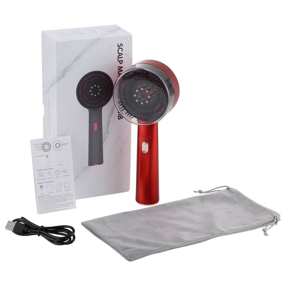 Hailicare Electric Scalp Massage Comb With Red Light Therapy
