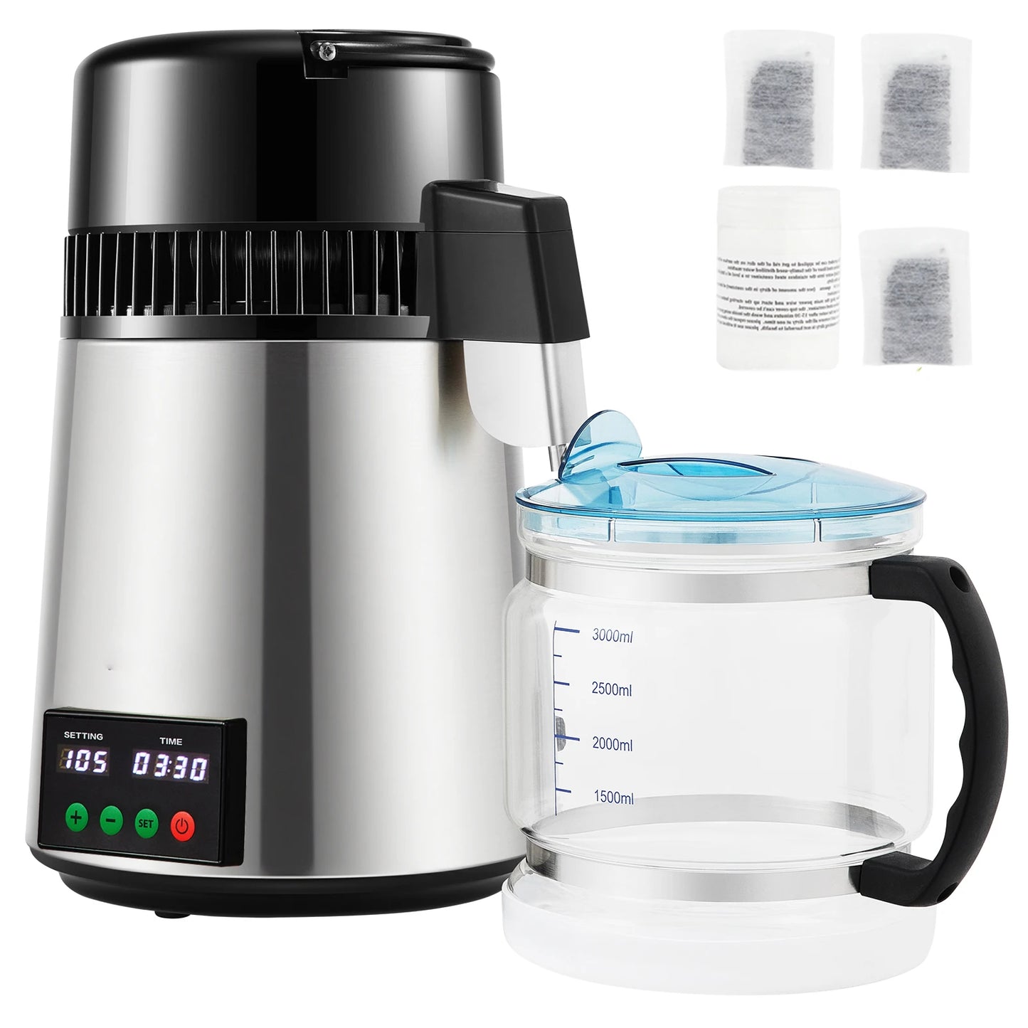 SucceBuy Water Distiller Purifier With Touch Screen Control