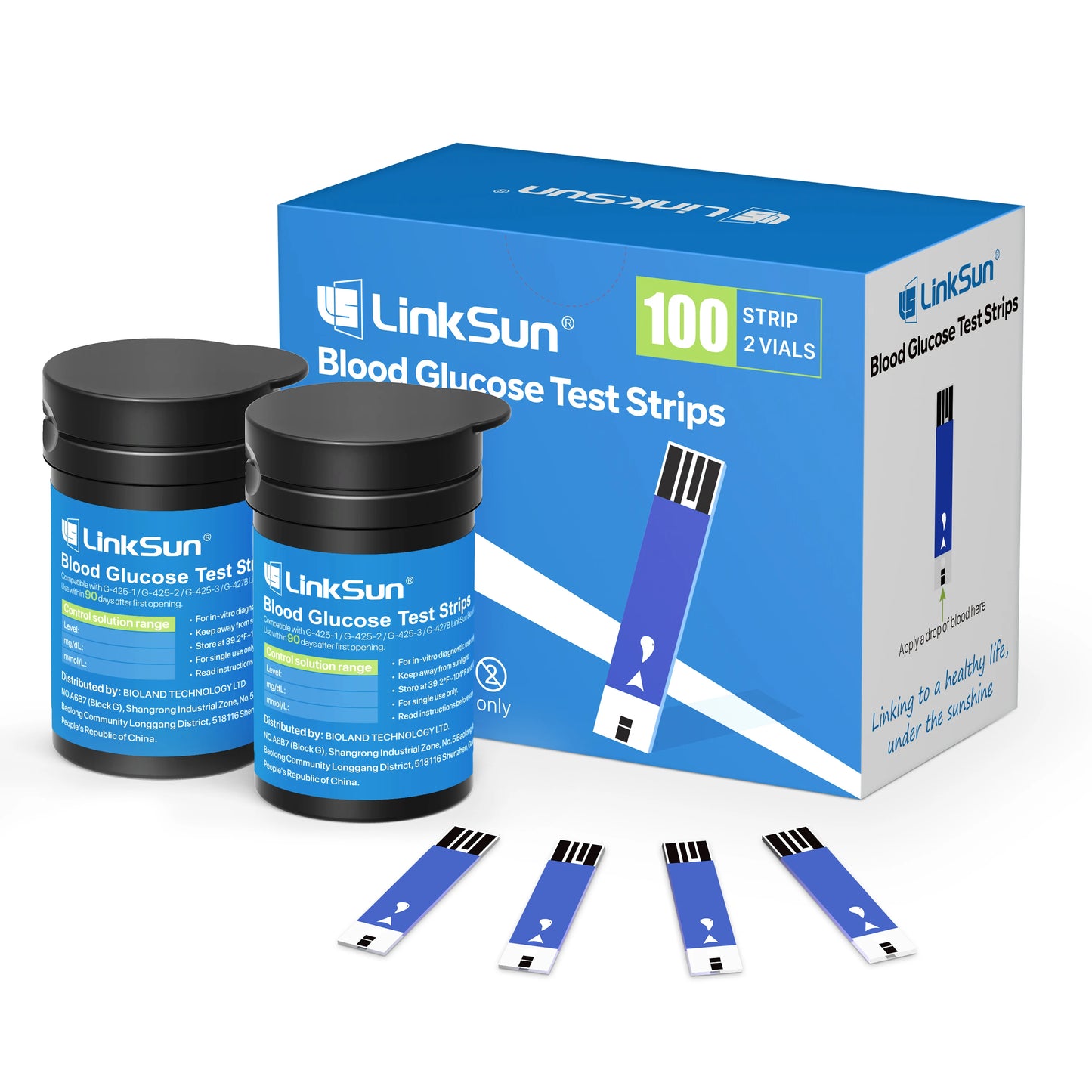 Linksun G425 Glucometer Blood Glucose Monitor Complete Kit