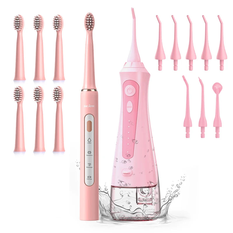 Sejoy Electric Oral Irrigator And Electric Toothbrush Set
