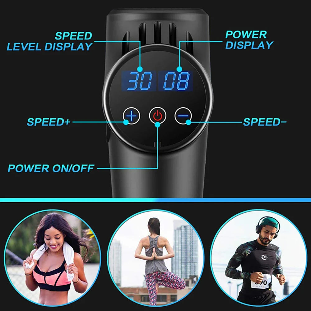 XFOX Deep Muscle Massage Gun 30 Levels Percussion Tool