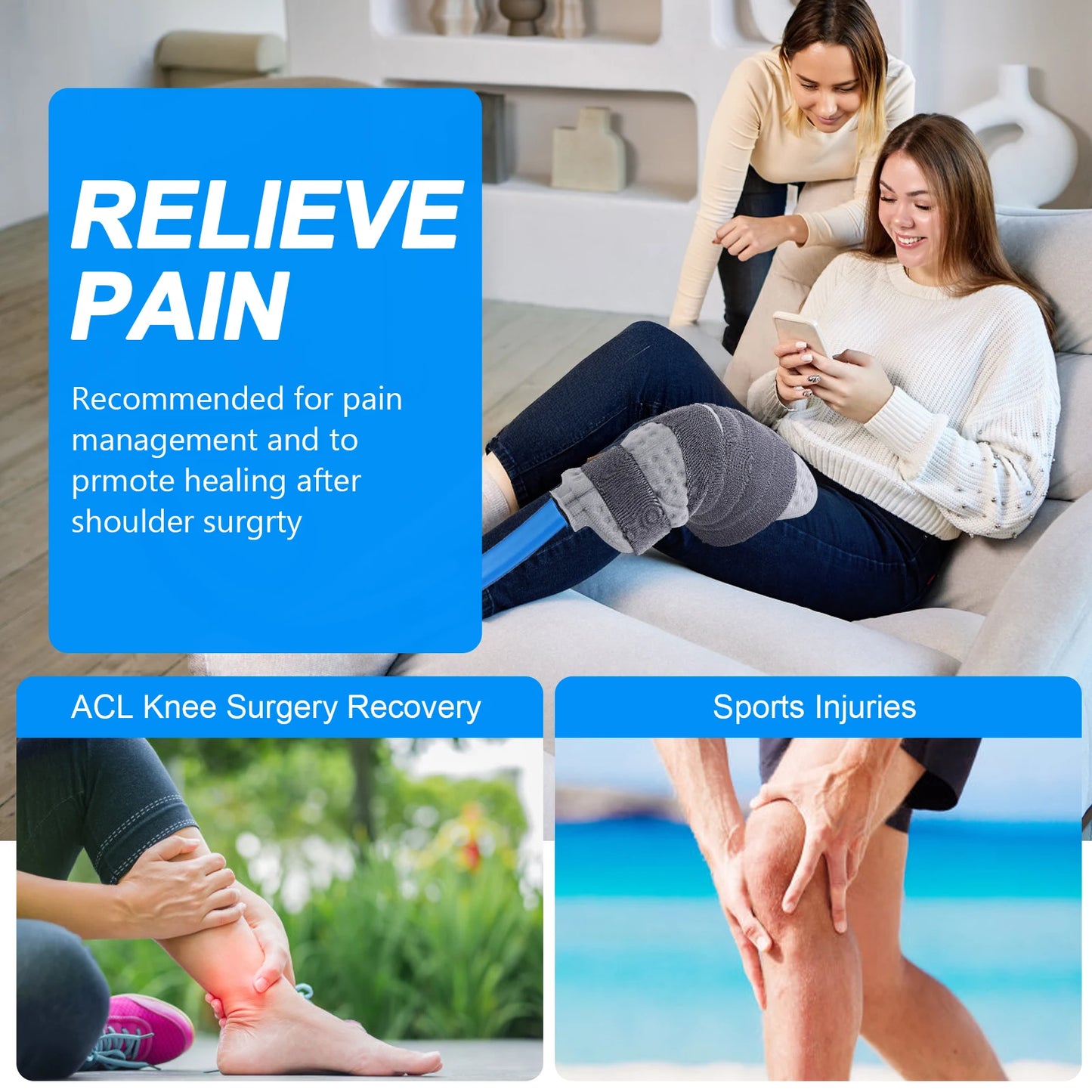 GHORTHOUDE Cold Therapy Machine For Knee Surgery Recovery