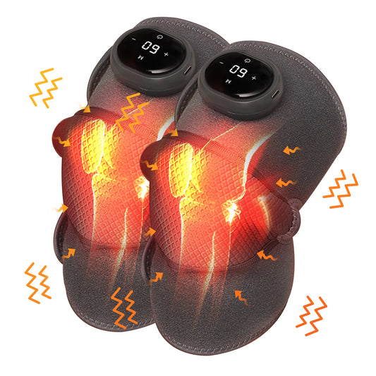 HOMEMASSA Cordless Knee Massager With Heat And Vibration