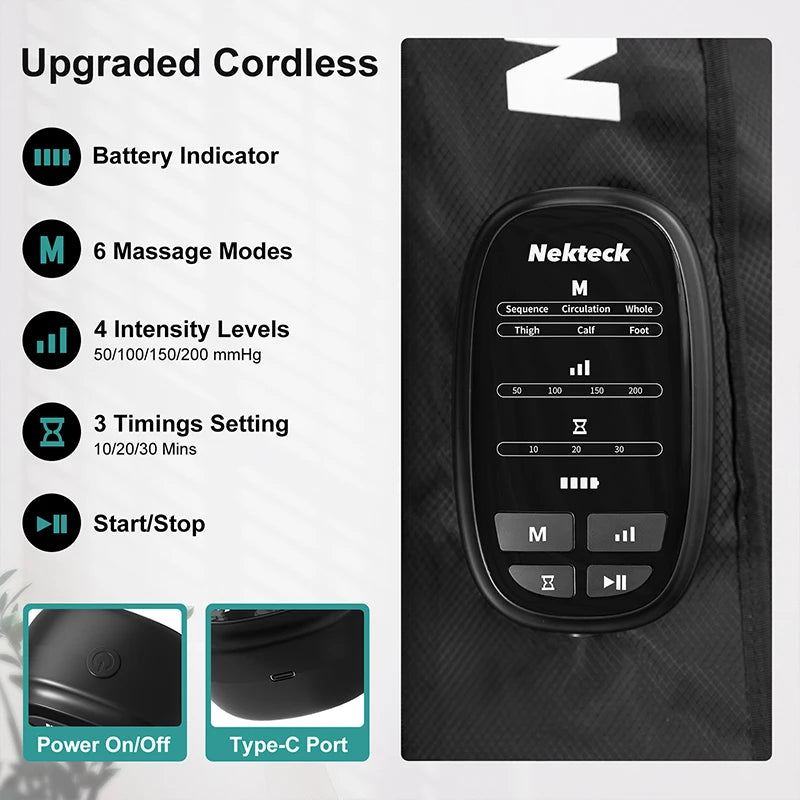 Nekteck Air Compression Leg Massager Boots For Calf