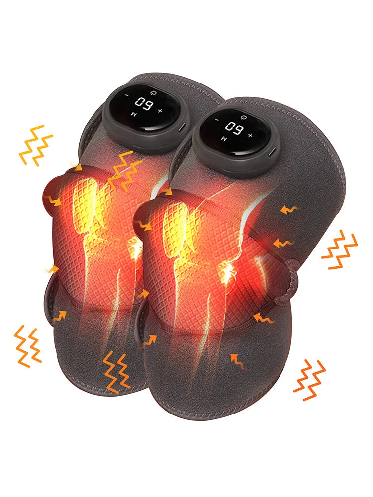 HOMEMASSA Cordless Knee Massager With Heat And Vibration