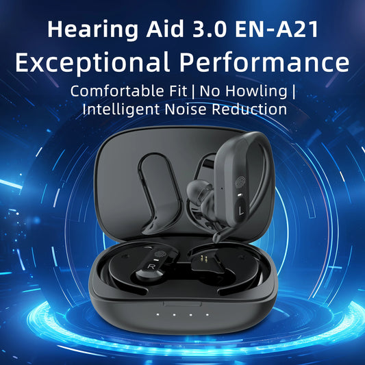 A21 Wireless BTE Hearing Aids Rechargeable For Deaf
