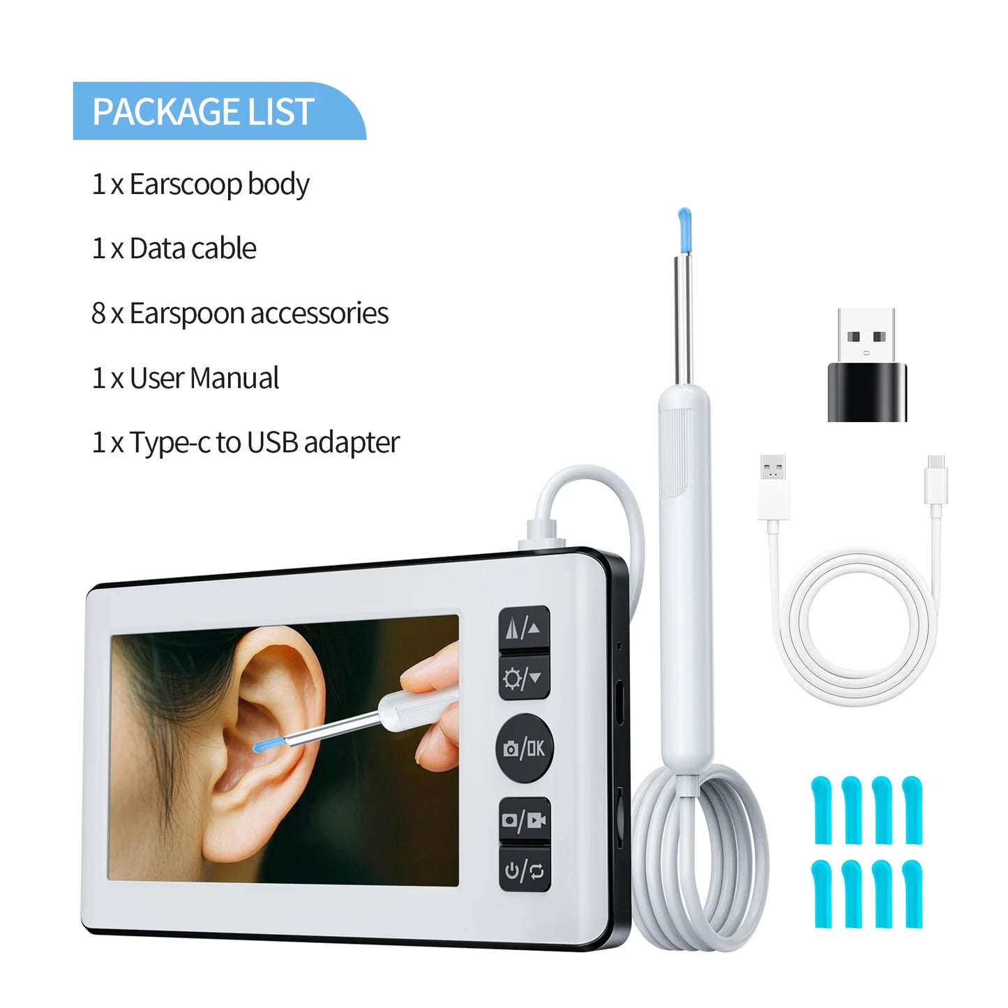 DDCAMERA Digital Otoscope Ear Camera Ultra Clear View