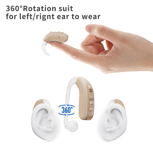 JINGHAO Digital BTE Hearing Aid For Severe Loss 65 132 dB