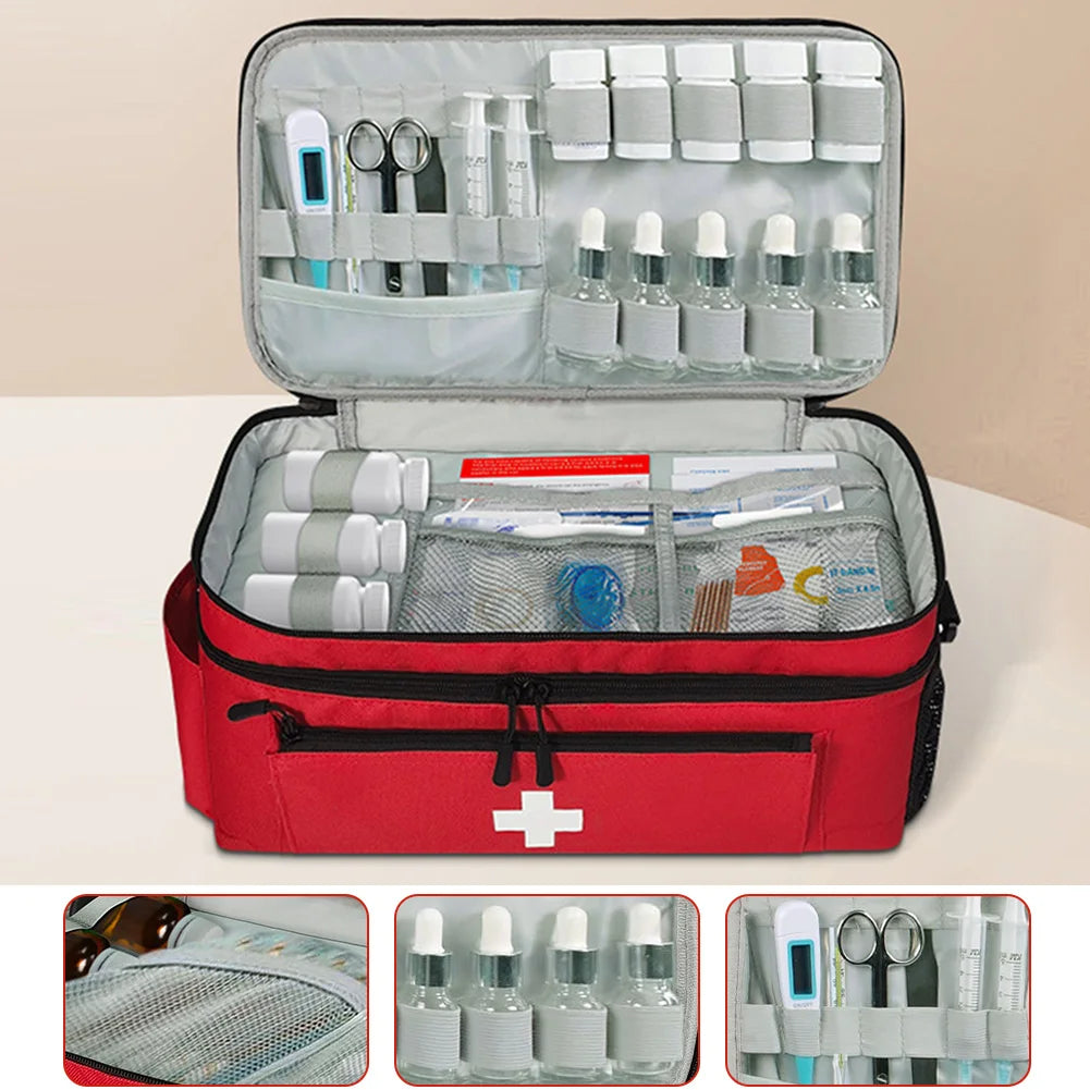 Hign Concerned Travel Medicine Bag With Lockable Zippers