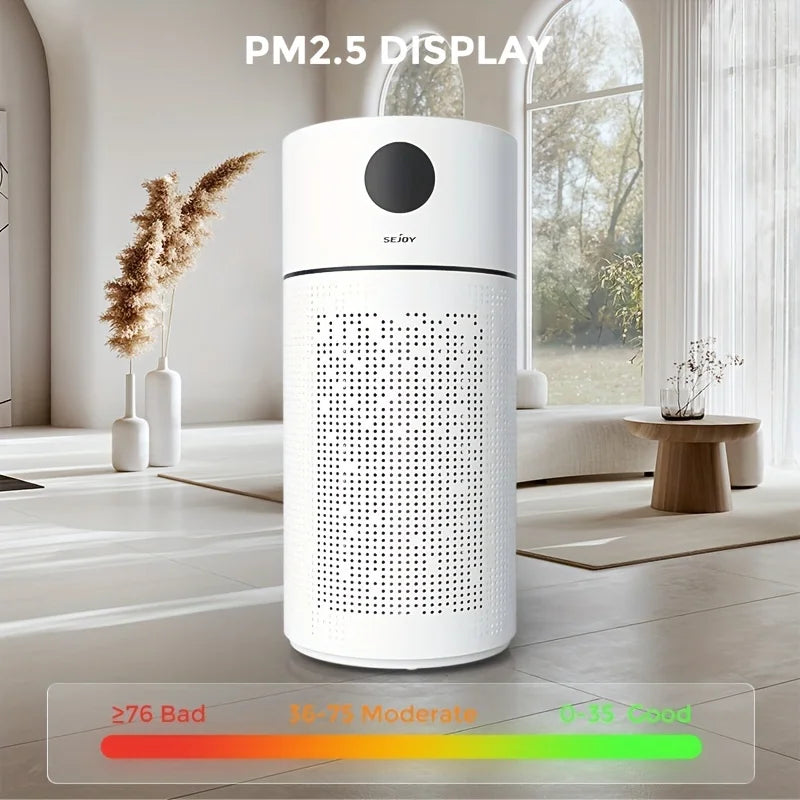 Sejoy HEPA Air Purifier For Home Large Room Quiet Touch