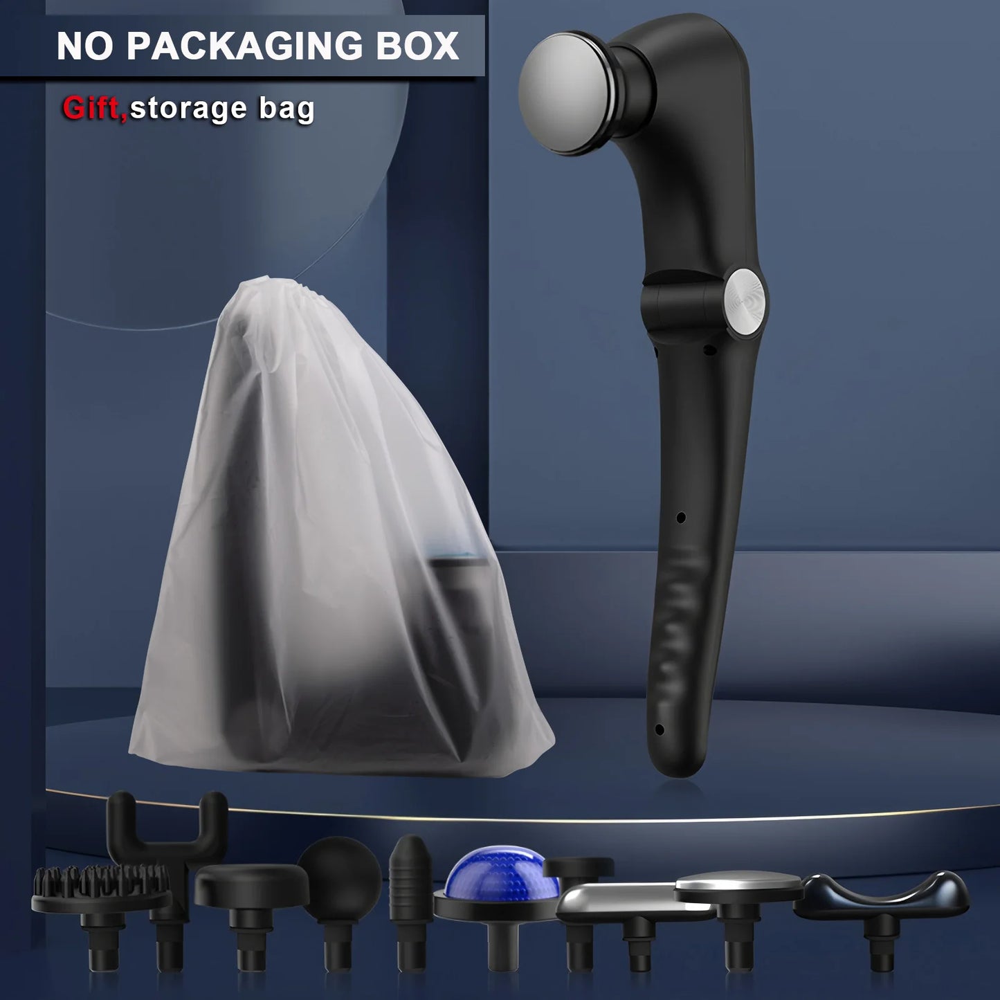 XFOX Fascia Gun Massage With Hot Cold Heads And Angles