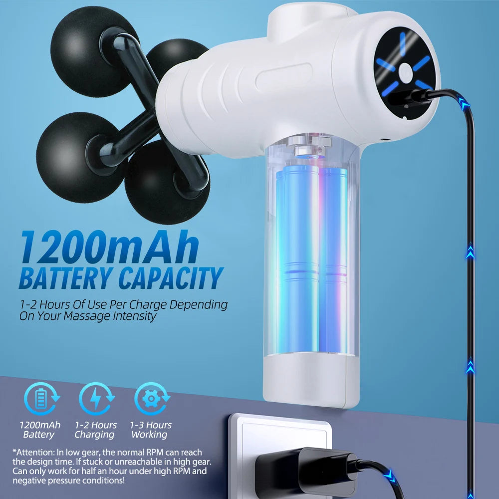 XFOX Fourfold Strike Massage Gun Variable Frequency Massager