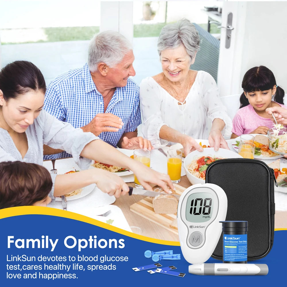 Linksun G425 Glucometer Blood Glucose Monitor Complete Kit