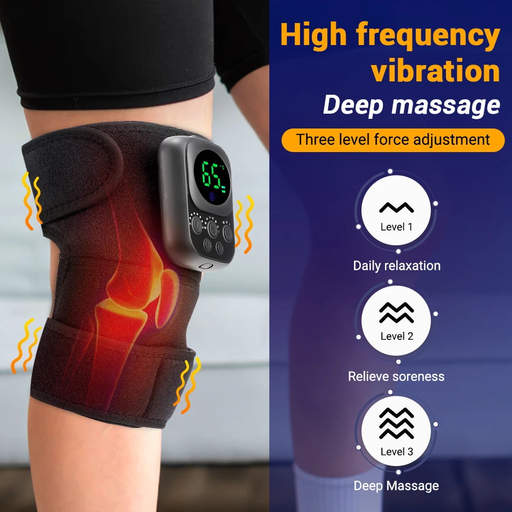 Hailicare 3 In 1 Heated Vibration Knee Shoulder Massager