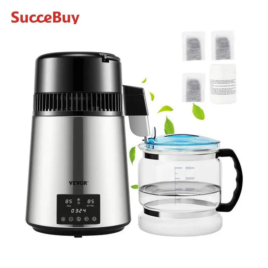 SucceBuy Water Distiller Purifier With Dual Temp Display