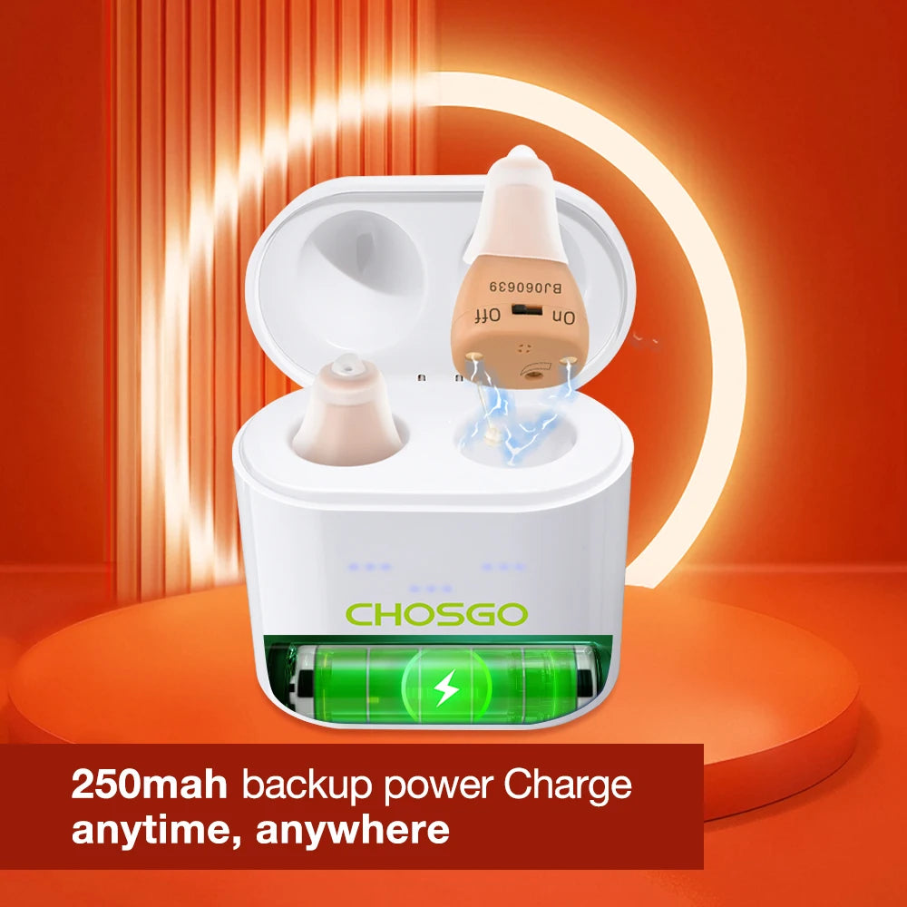CHOSGO Recharge Invisible Hearing Amplifier Charging Dock