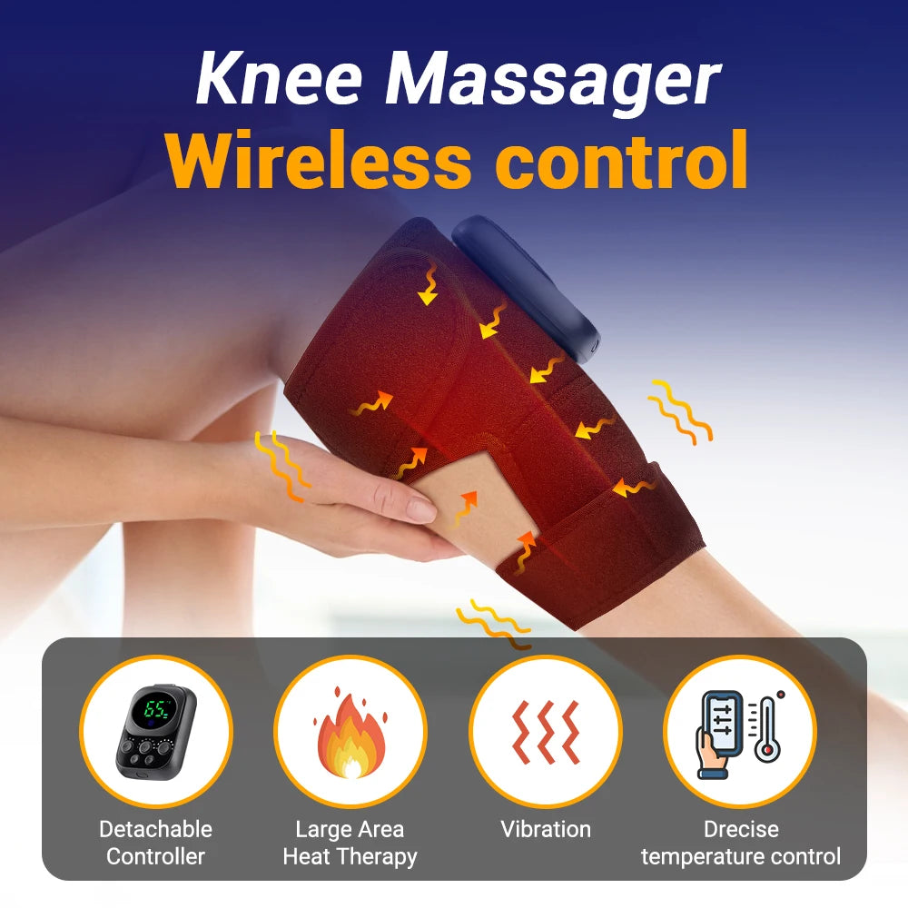 Hailicare 3 In 1 Heated Vibration Knee Shoulder Massager
