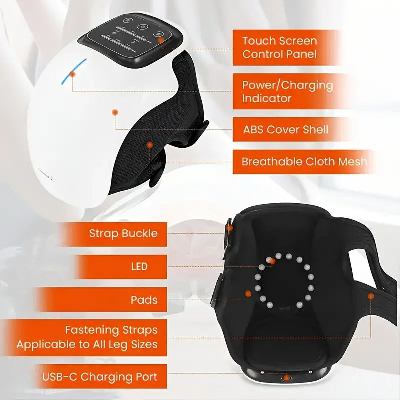 OpeningSmile Cordless Knee Massager With Heat And Vibration