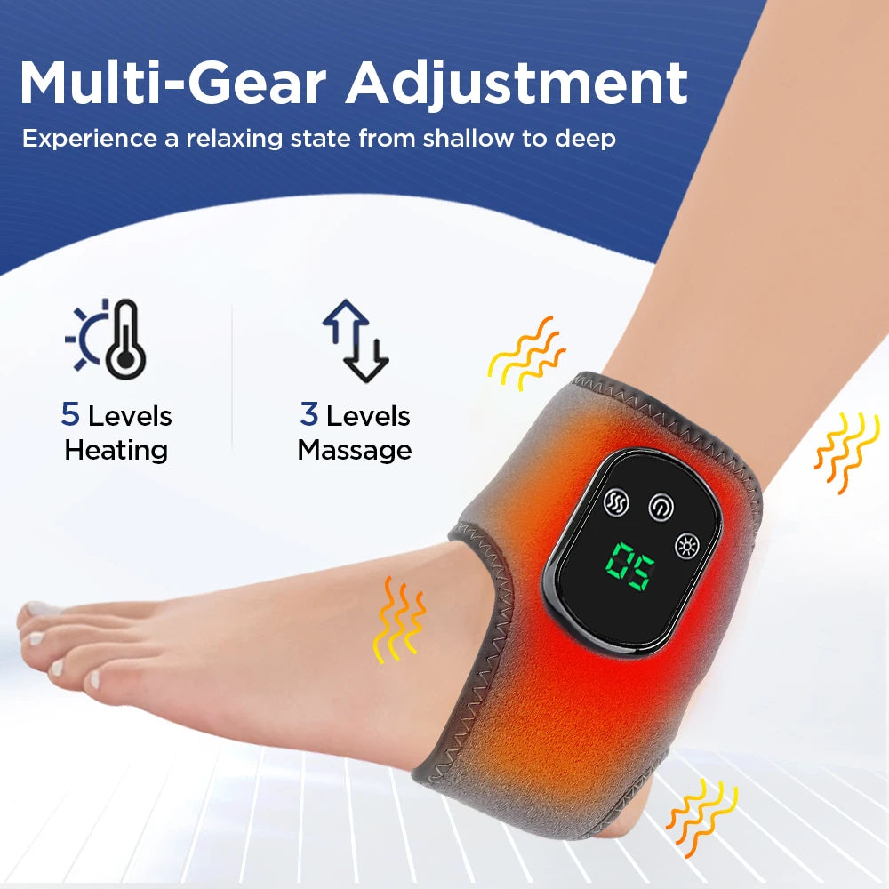 PASTSKY Electric Foot Massager With Heated Vibration Massage