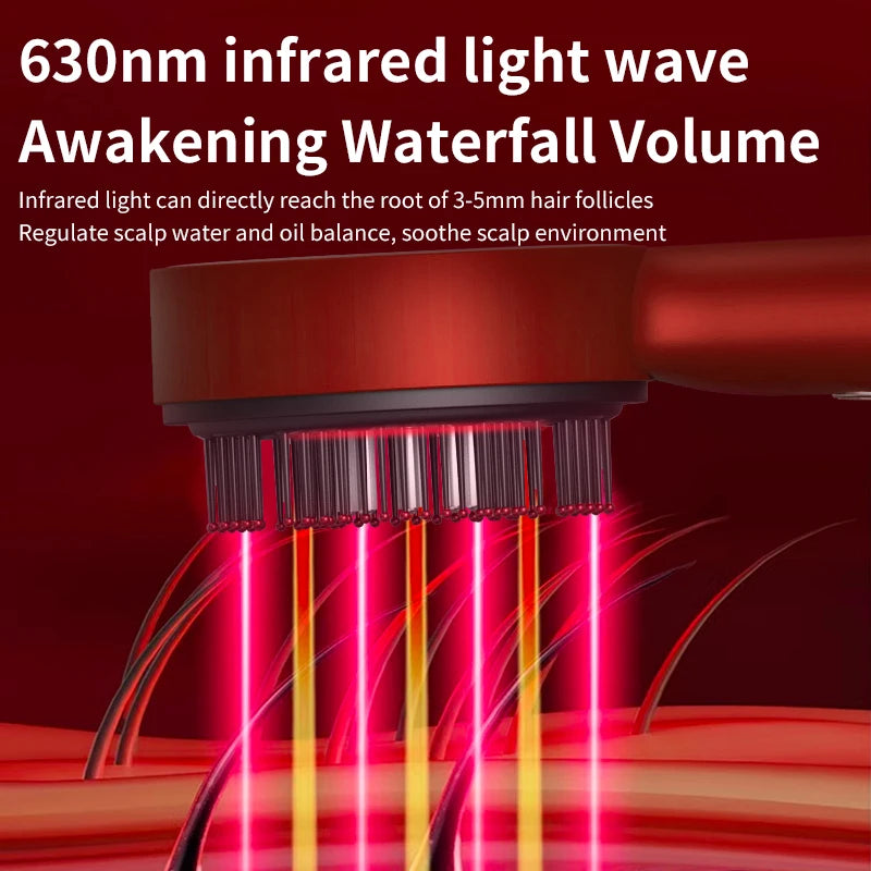 Hailicare Electric Scalp Massage Comb With Red Light Therapy