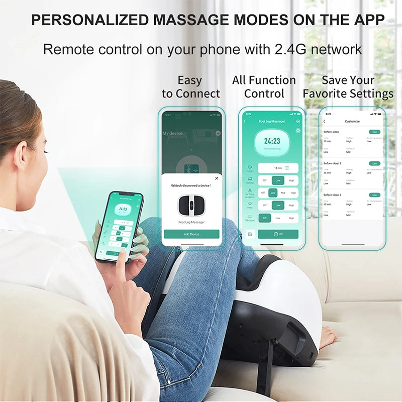 Nekteck Smart Shiatsu Foot And Calf Massager With Heat